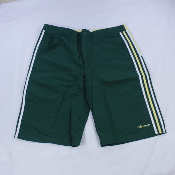 adidas Other - Adidas Originals Men's Athletic Shorts - Bottle Green with 3-Stripes - Size M
